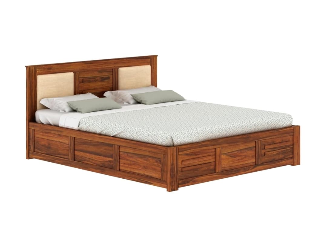 Cushion bed with box king size