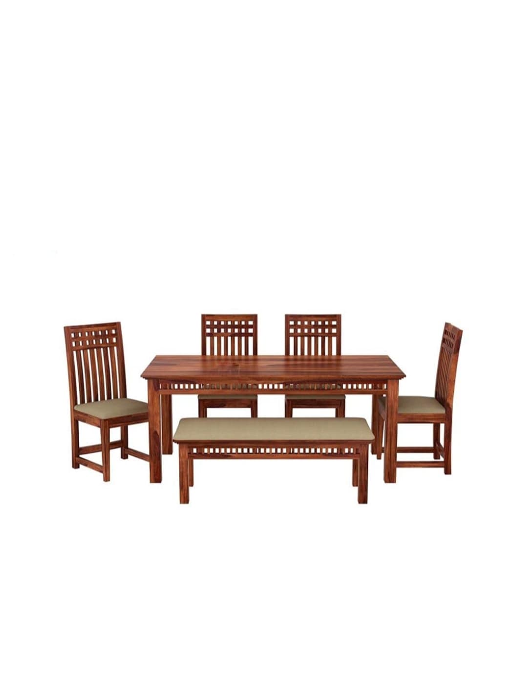 Block Dining Set with Bench