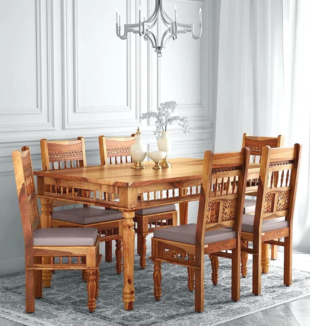 Cnc Dining Set( 6+1)